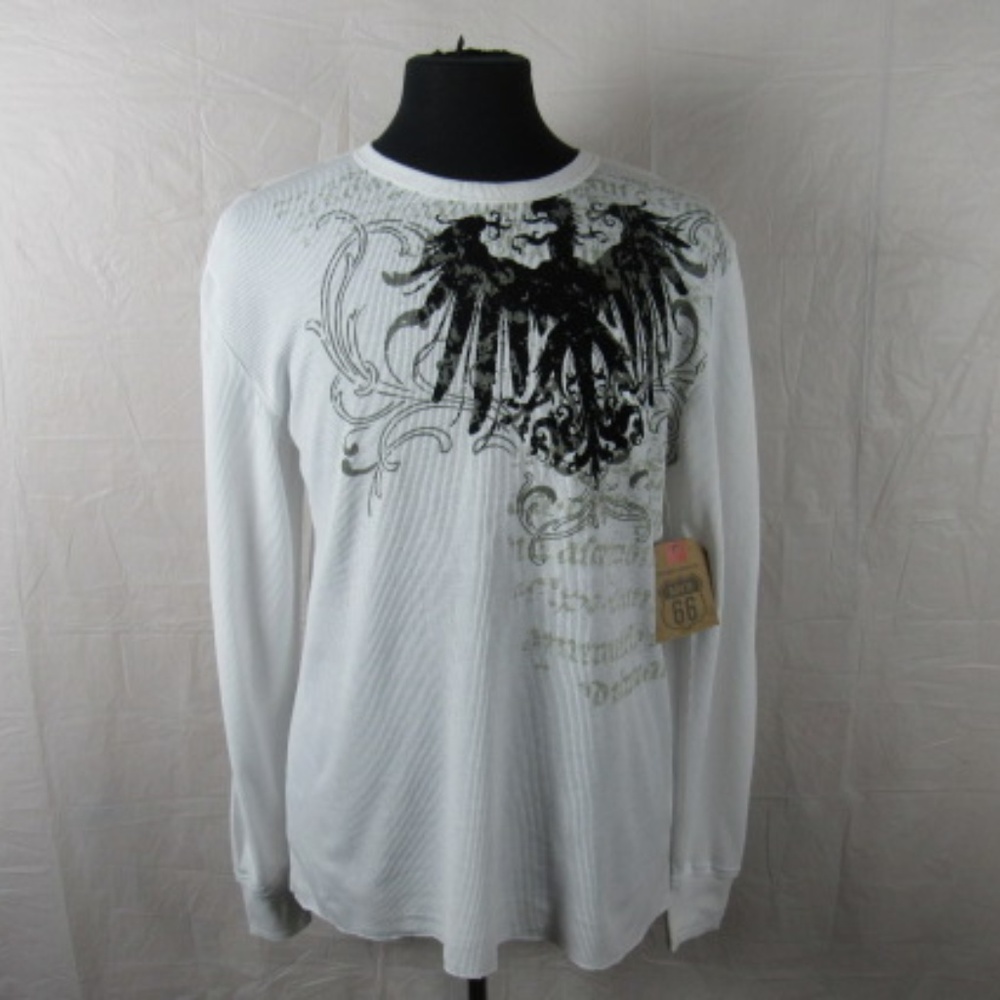 Route 66  Designer Graphic Image Thermal-  NWT